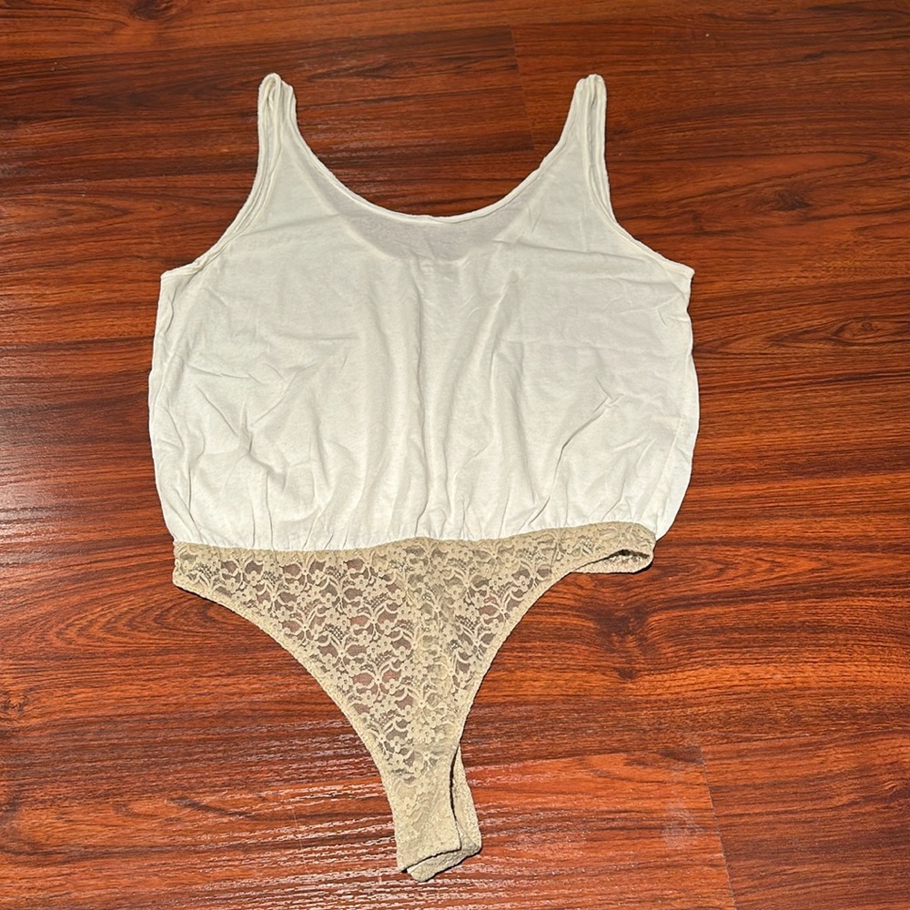 Free People off white bodysuit